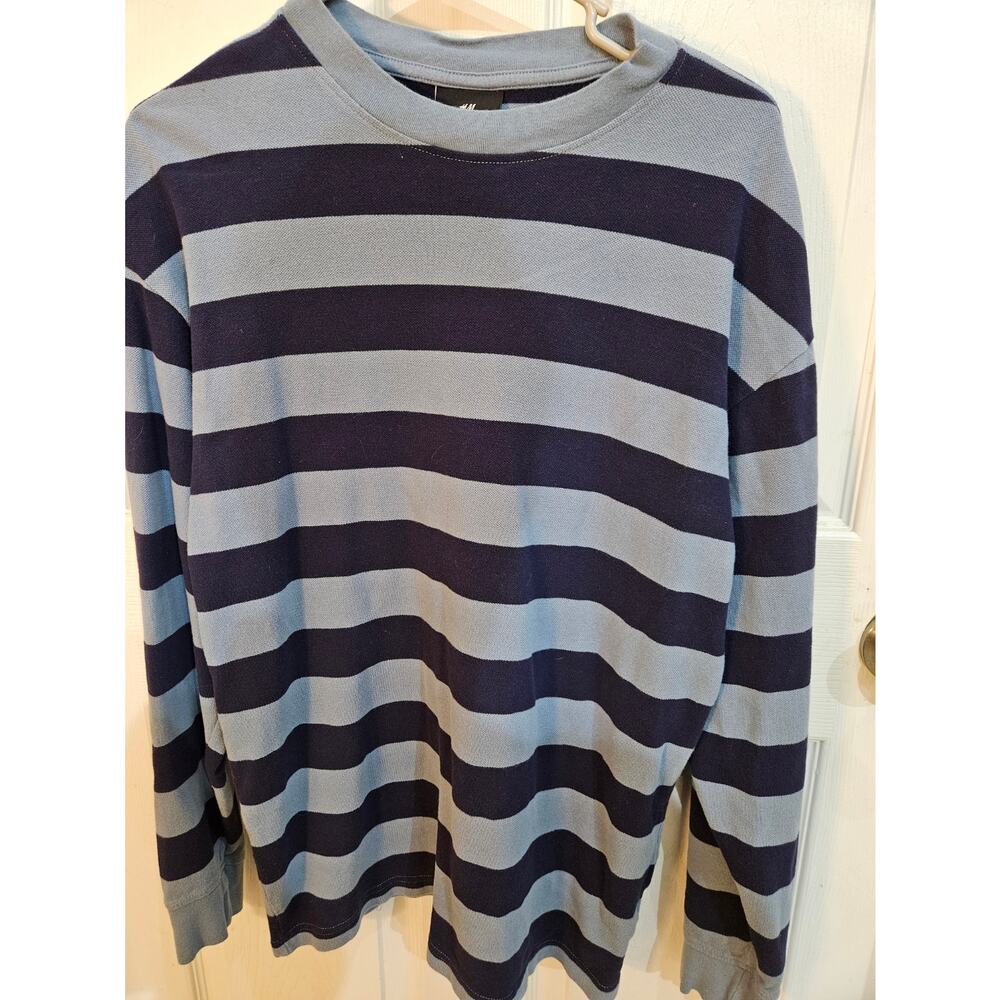 H & M Brand HM Striped Oversized Fit  Shirt Size Small